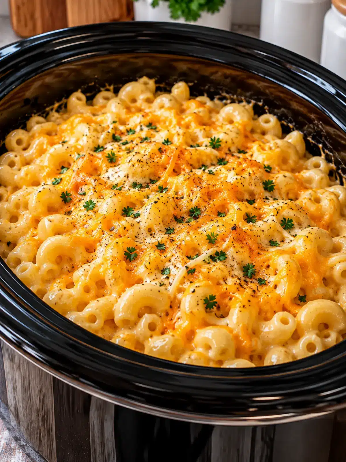 Crockpot Mac and Cheese for a Creamy Dinner — final dish served