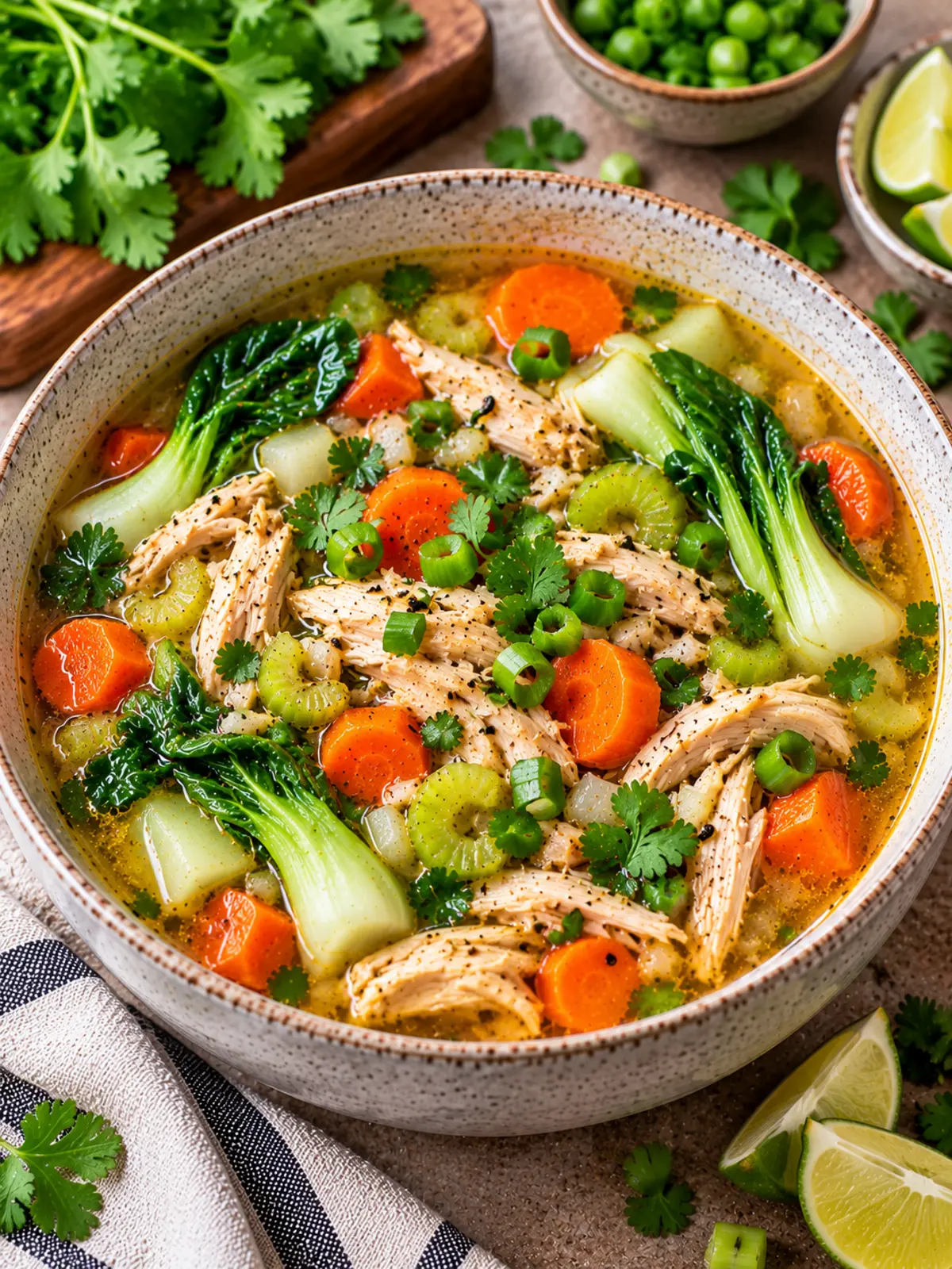 Gingery Chicken Soup with Bok Choy - A Comforting Meal — final-beauty