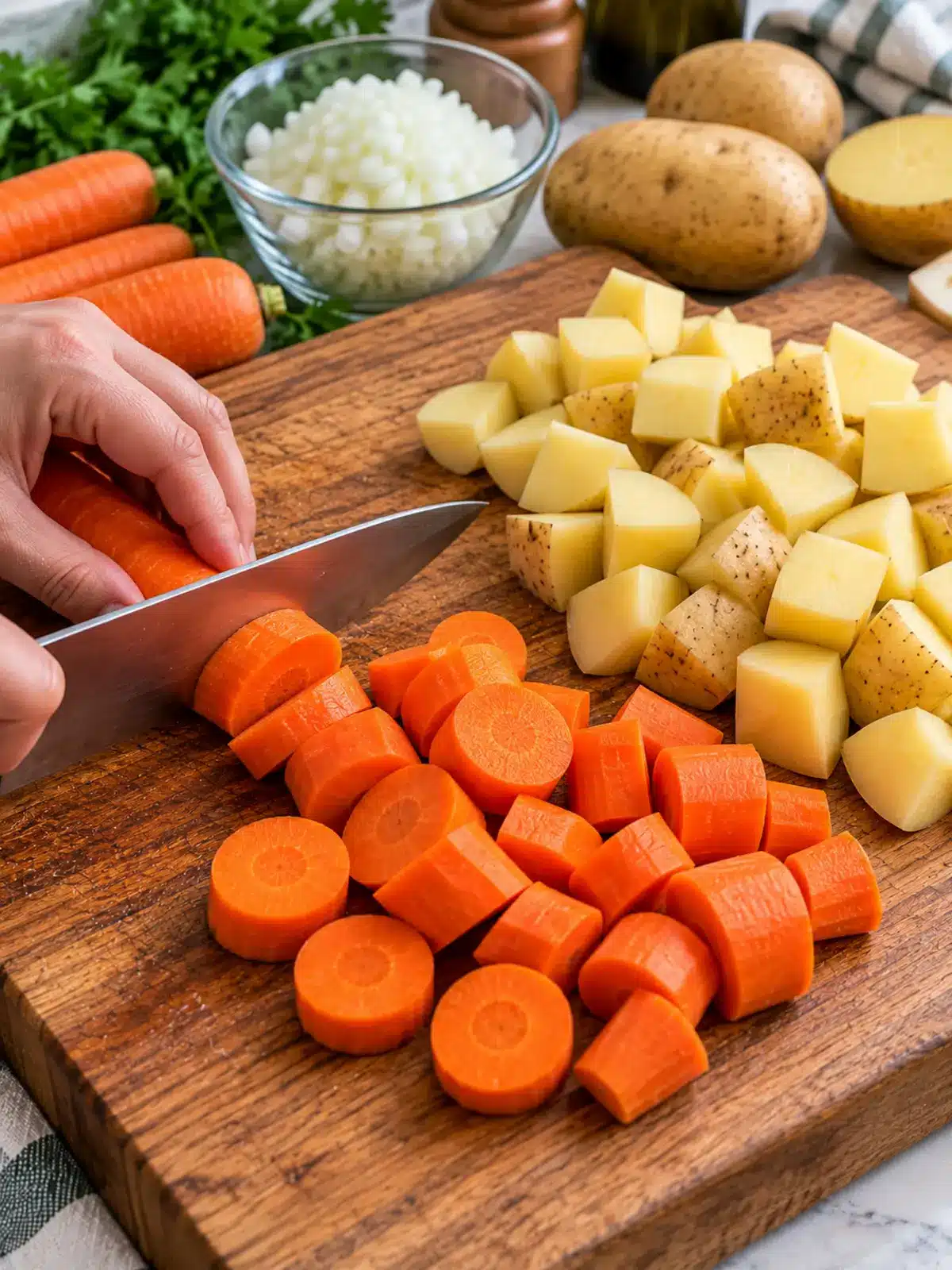 Slow Cooker Beef Stew Recipe — process image