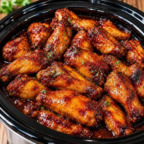 Slow Cooker Wings with Honey Barbecue Sauce — featured