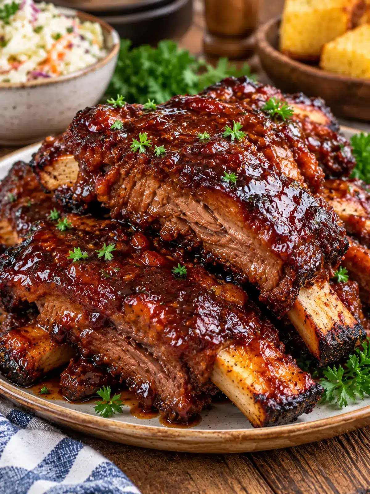 Sticky BBQ Beef Ribs - Tender and Flavorful — finished-dish