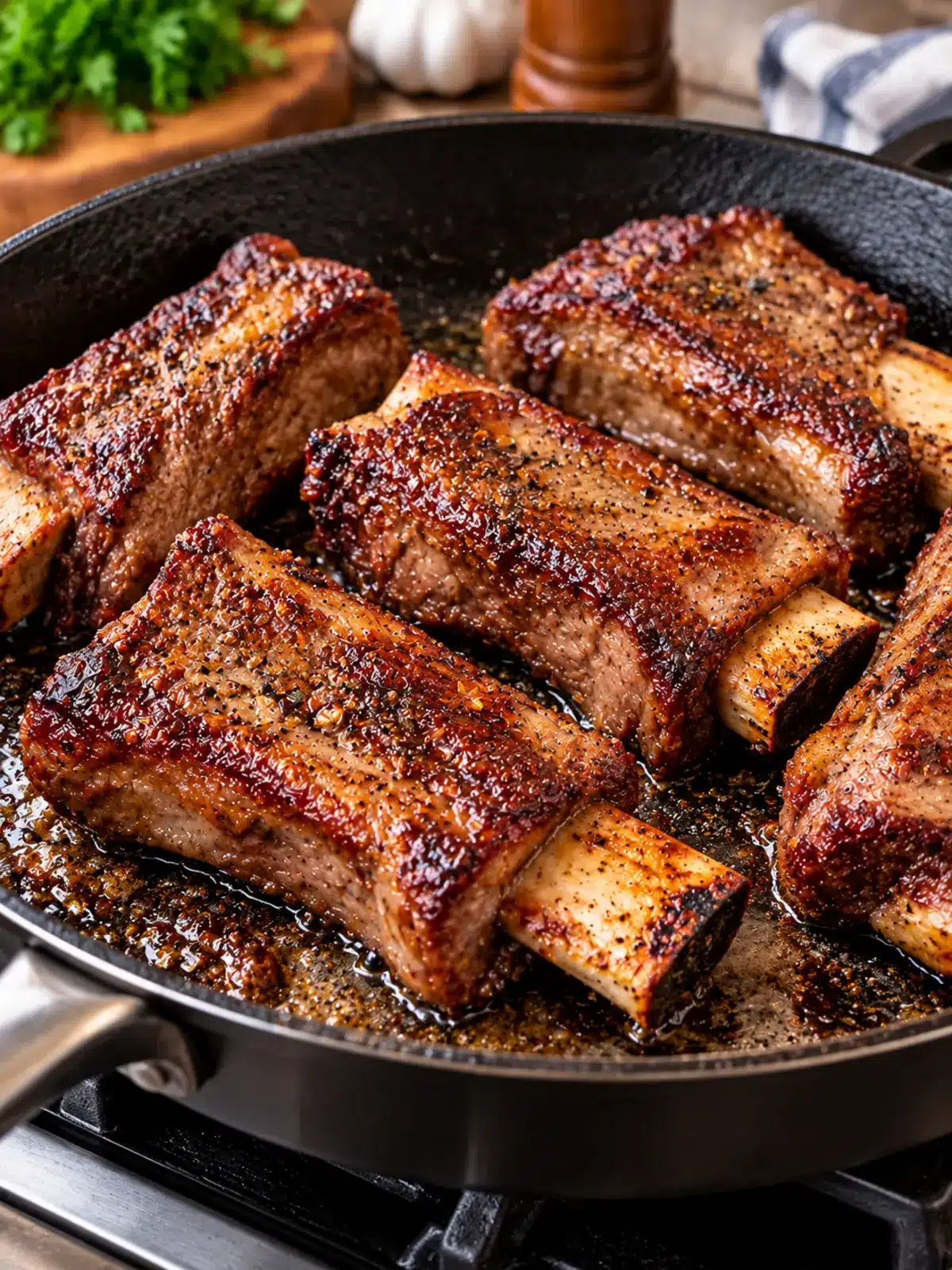Sticky BBQ Beef Ribs - Tender and Flavorful — process