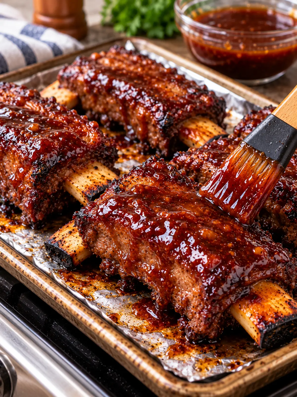 Sticky BBQ Beef Ribs - Tender and Flavorful — process